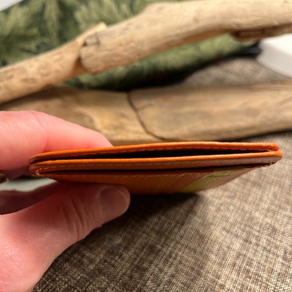 5227-AHM New Card Holder Genuine First Leather Layer Thin Soft Wallet  Small - Picture 9 of 9